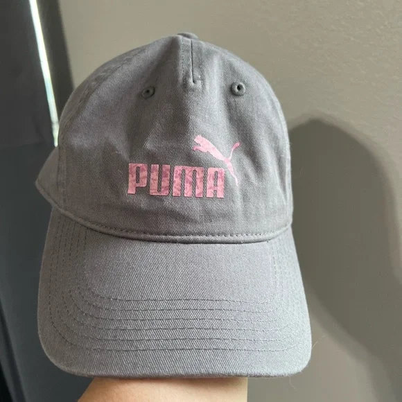 Puma gray and pink hat PUMA 5 Panel Cap  main image 3